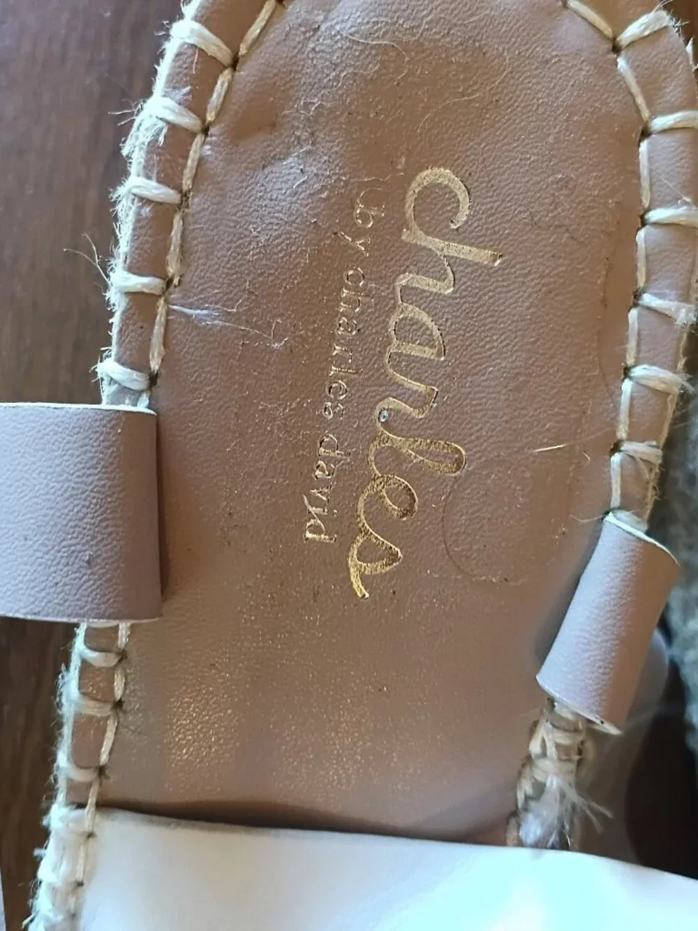 Charles by Charles David Norway Espadrille Wedge Sandals Size 10M White New